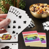 Gekleurde bril pokerkaarten (Insitu)