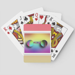 Gekleurde bril pokerkaarten