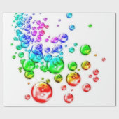 gekleurde bubbels cadeaupapier (Vlak)