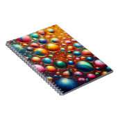 Gekleurde Bubbles Hoesje Notitieboek (Rechterzijde)