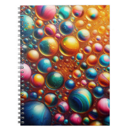 Gekleurde Bubbles Hoesje Notitieboek