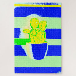 gekleurde cactus legpuzzel