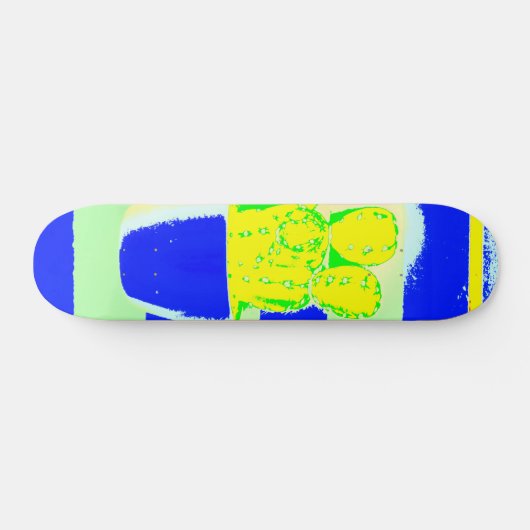 gekleurde cactus persoonlijk skateboard (Horizontaal)