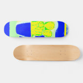 gekleurde cactus persoonlijk skateboard (Horizontaal)
