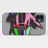 gekleurde cadillac Case-Mate iPhone case (Achterkant (horizontaal))