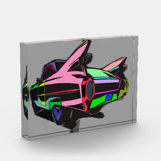 gekleurde cadillac fotoblokken (Links)