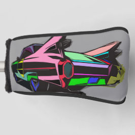 gekleurde cadillac golfheadcover