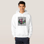 gekleurde cadillac hoodie (Voorkant volledig)