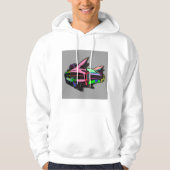 gekleurde cadillac hoodie (Voorkant)
