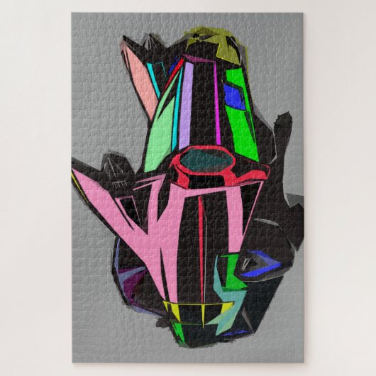 gekleurde cadillac legpuzzel (Verticaal)