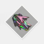 gekleurde cadillac servet (Hoek)