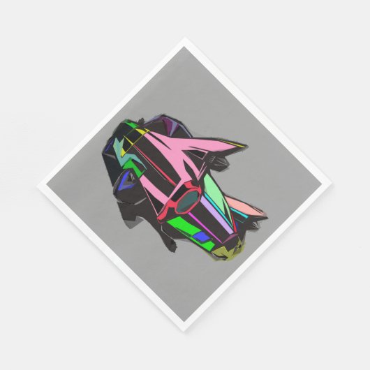 gekleurde cadillac servet (Hoek)