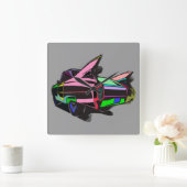 gekleurde cadillac vierkante klok (Huis)