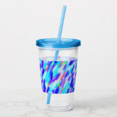 Gekleurde Chaos Acryl Tumbler Drinkbeker (Achterkant)