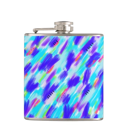 Gekleurde Chaos Flask Heupfles (Voorkant)