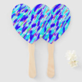 Gekleurde Chaos Hand Fan Handwaaier (Voorkant en achterkant)
