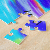 Gekleurde Chaos Jigsaw Puzzel (Zijkant)