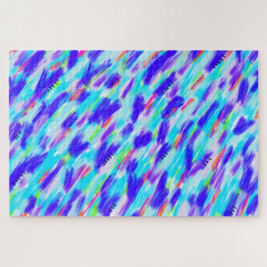 Gekleurde Chaos Jigsaw Puzzel (Horizontaal)