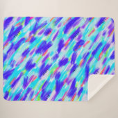 Gekleurde Chaos Sherpa Deken (Voorkant (horizontaal))