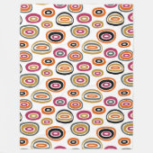 gekleurde cirkels, geometrische abstracte kunst fleece deken (Voorkant)