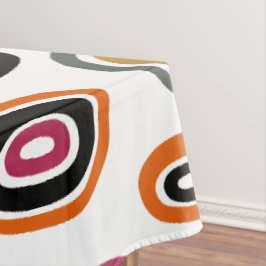gekleurde cirkels, geometrische abstracte kunst tafelkleed