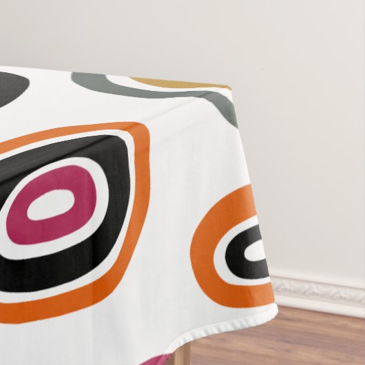 gekleurde cirkels, geometrische abstracte kunst tafelkleed (Voorbeeld)