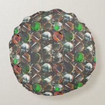 gekleurde cirkels met een donkere textuur