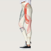 Gekleurde cirkels Penseel Structuur Patroon Leggings (Links)