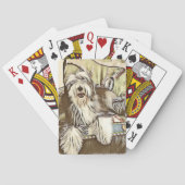 Gekleurde Collie-afspeelkaarten Pokerkaarten (Achterkant)