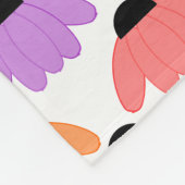 Gekleurde Coneflowers Fleece Deken (Hoek)