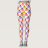 Gekleurde Coneflowers Leggings (Voorkant)