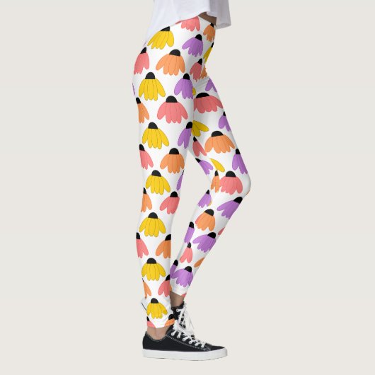 Gekleurde Coneflowers Leggings (Rechts)