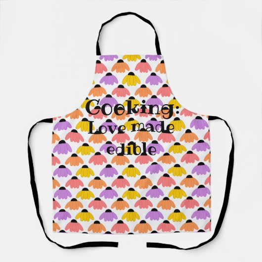 Gekleurde Coneflowers Schort (Voorkant)