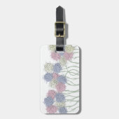 gekleurde deegbloemen bagagelabel (Voorkant verticaal)