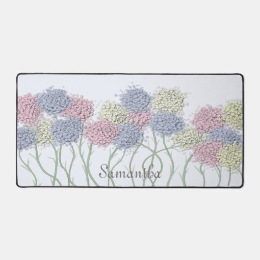 gekleurde deegbloemen bureaumat (Voorkant)