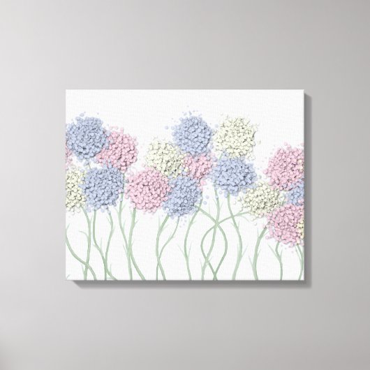 gekleurde deegbloemen canvas afdruk (Voorkant)