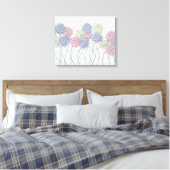 gekleurde deegbloemen canvas afdruk (Insitu (Slaapkamer))