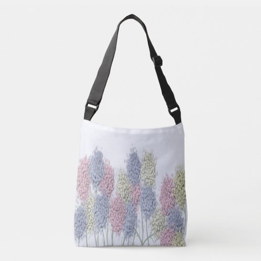 gekleurde deegbloemen crossbody tas (Voorkant)