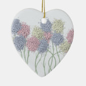  gekleurde deegbloemen keramisch ornament (Rechts)