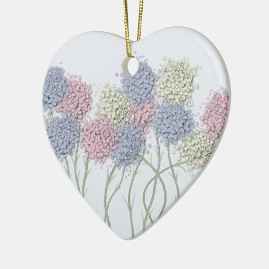 gekleurde deegbloemen keramisch ornament (Links)