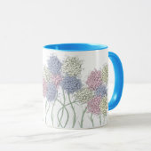 gekleurde deegbloemen mok (Voorkant rechts)