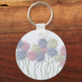 gekleurde deegbloemen sleutelhanger (Voorkant)