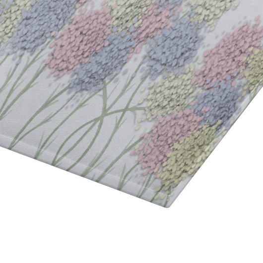  gekleurde deegbloemen snijplank (Hoek)