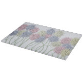  gekleurde deegbloemen snijplank (Hoek)