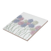  gekleurde deegbloemen tegeltje (Zijkant)