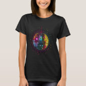 gekleurde Disco Ball Retro House discoball c T-shirt (Voorkant)