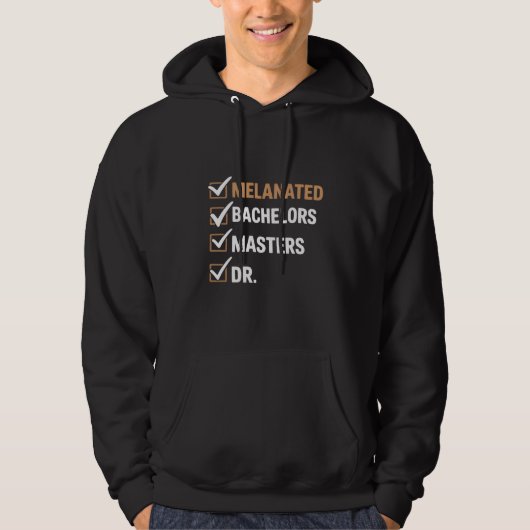 Gekleurde doctoraat afstuderen PhD EDD Bachelor Hoodie (Voorkant)