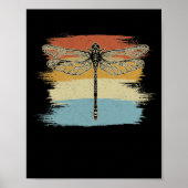  gekleurde dragonfly-tekening herstellen poster (Voorkant)