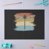 gekleurde dragonfly-tekening herstellen tissuepapier (Craft)