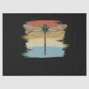 gekleurde dragonfly-tekening herstellen tissuepapier